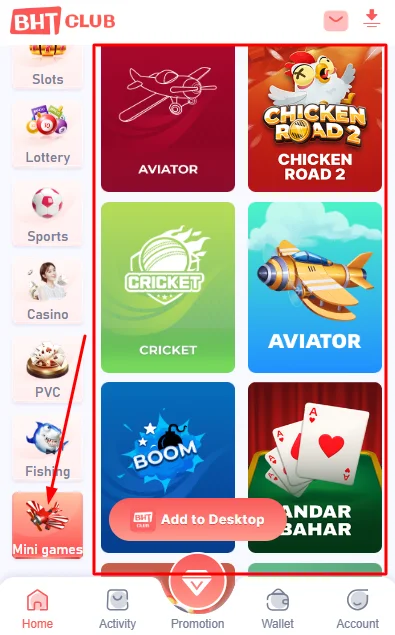 Mini games